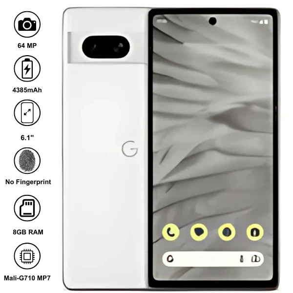 Google Pixel 7a smartphone, available at Mobitel UK